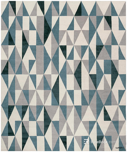 Modern geometric color carpet texture