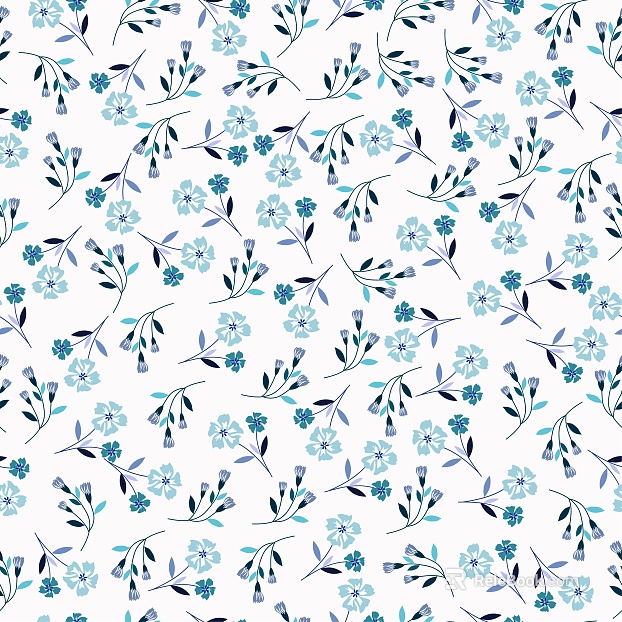 Artistic small floral printing background texture