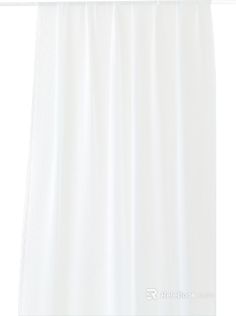 Simple wind white gauze curtain bedroom curtain texture