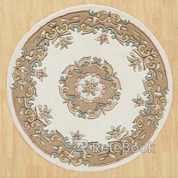Round carpet texture