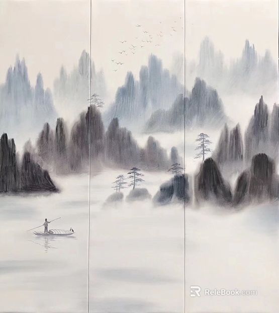 landscape painting texture