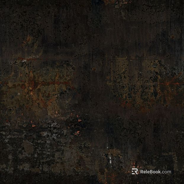 Dark brown distressed metal wall decoration texture