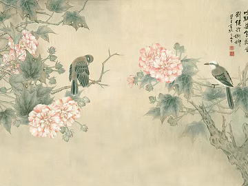 flower-and-bird painting texture (ID:ffajg91509)