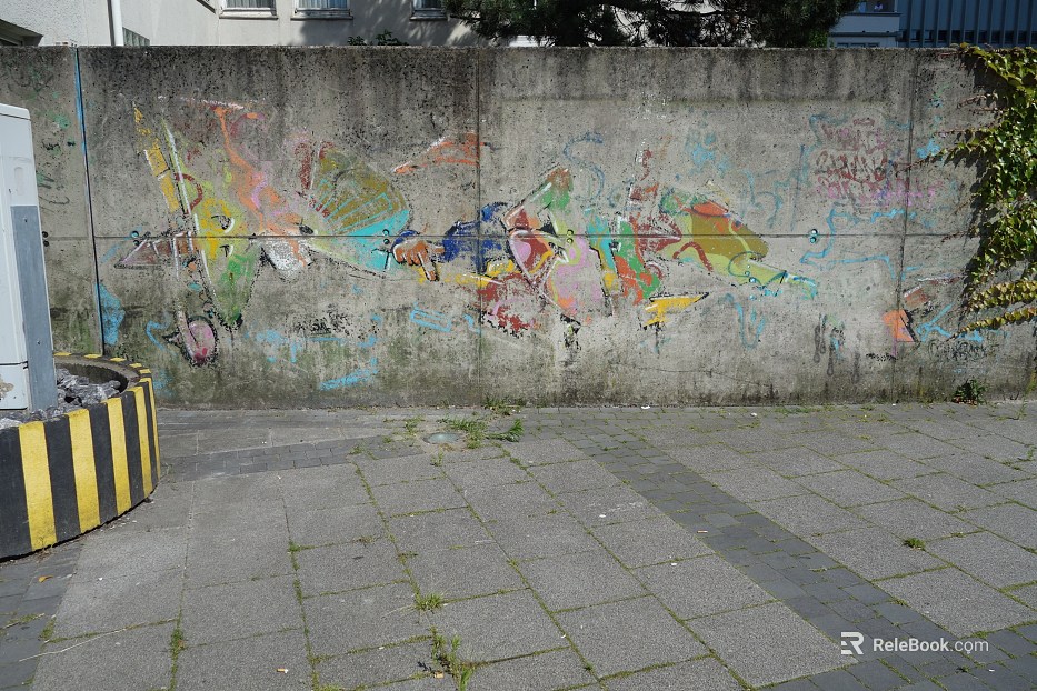Outdoor wall surface texture