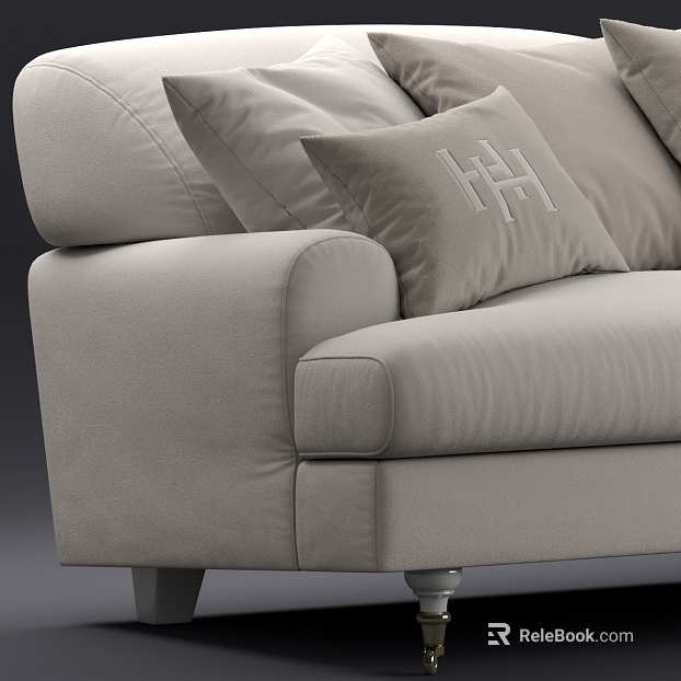 Rice Pigmented Flannel Living Room Sofa Cover texture