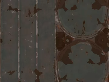 Gray blue old metal equipment shell texture (ID:ffaeh870539)