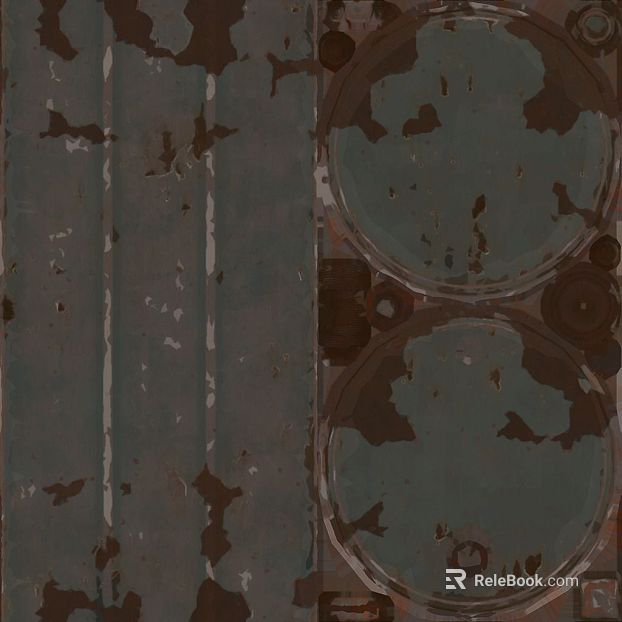 Gray blue old metal equipment shell texture