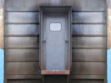 Dark gray old metal door carriage door texture (ID:ffaeh379789)