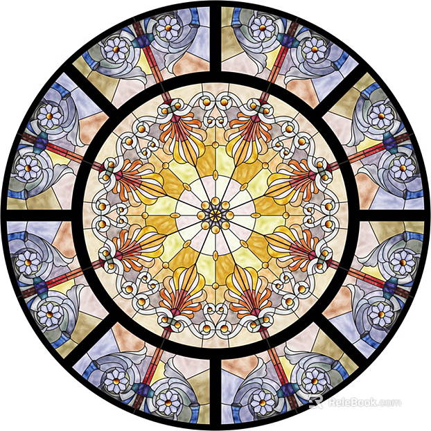 Ethnic-style openwork window grilles texture
