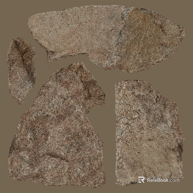 Grey brown rock landscape wall texture