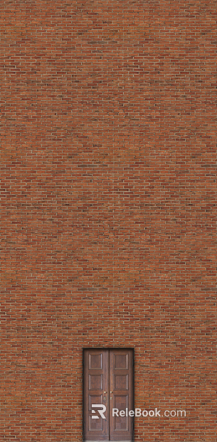 Brick wall villa facade red cultural brick texture