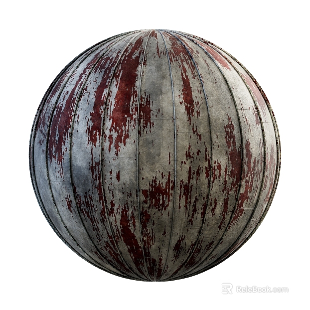 Color steel roof PBR texture