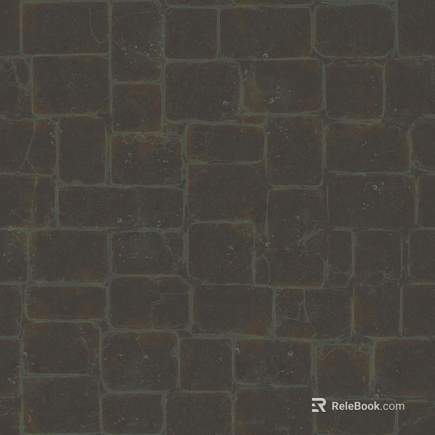 Dark brown antique brick indoor floor texture
