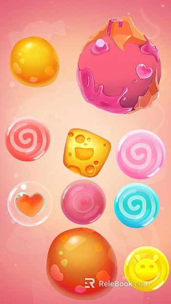 cartoon painting texture