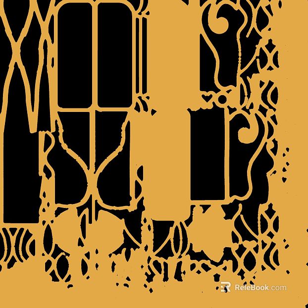 Yellow and black pattern wallpaper background decoration texture