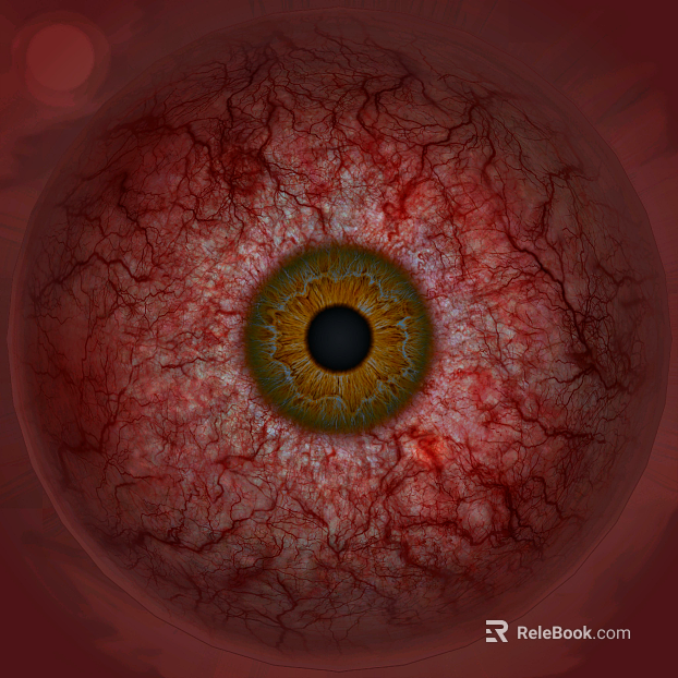 Red Blood Eye Map texture