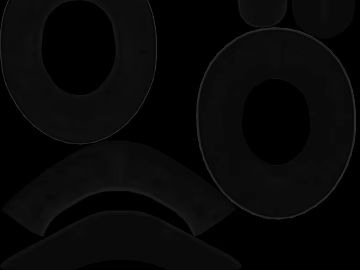 Black rubber sealing gasket texture (ID:ffaeh282989)