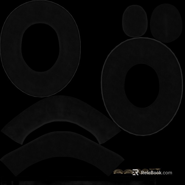 Black rubber sealing gasket texture
