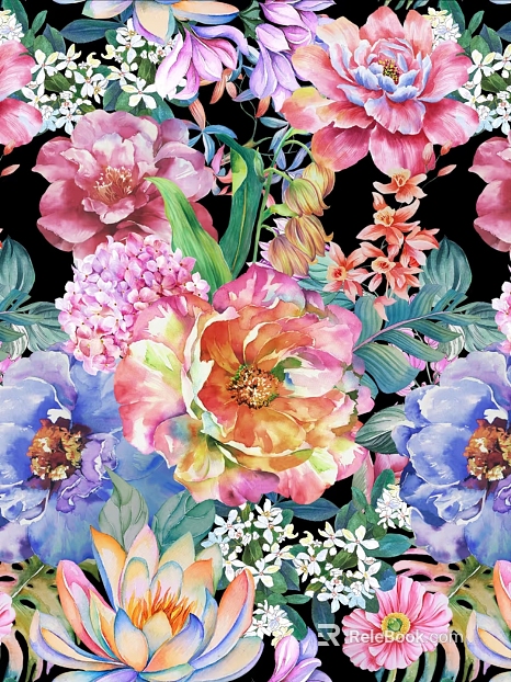 Wallpaper Wall Cloth Wall Cloth Pattern Wallpaper Floral Flower Plant Wallpaper Tropical Rainforest texture