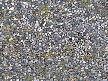Pebble patchwork floor tile sidewalk road ground street square paving texture (ID:ffach001493)