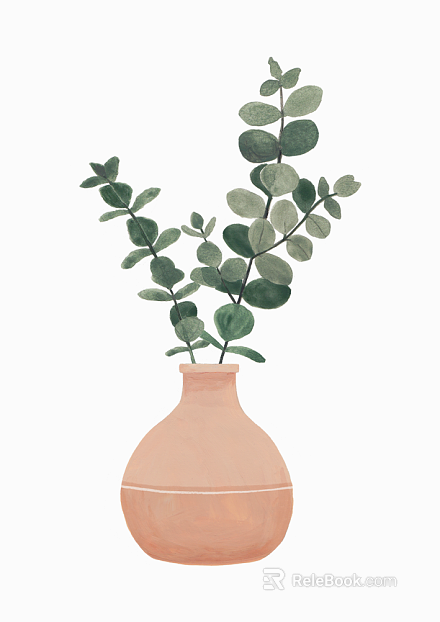 Plant painting texture