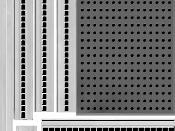 Silver perforated metal plate wall decoration texture (ID:ffaeh004836)