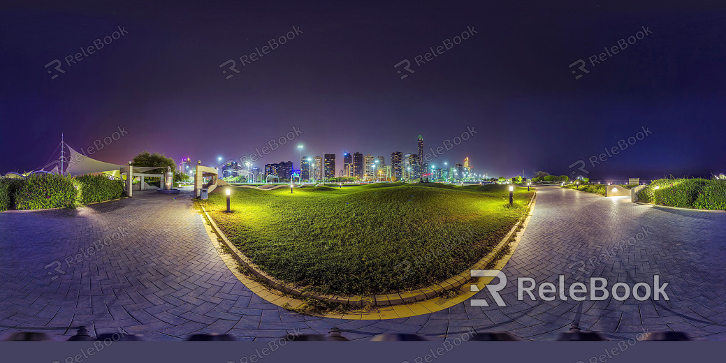 hdr city park night sky texture