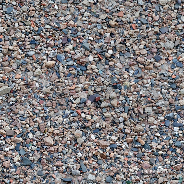 Ground gravel texture