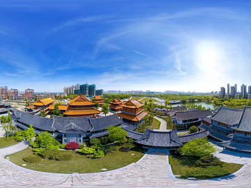 HDR City Eco Park Panorama texture (ID:ffach223803)