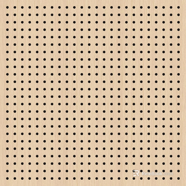 Perforated acoustic panel texture