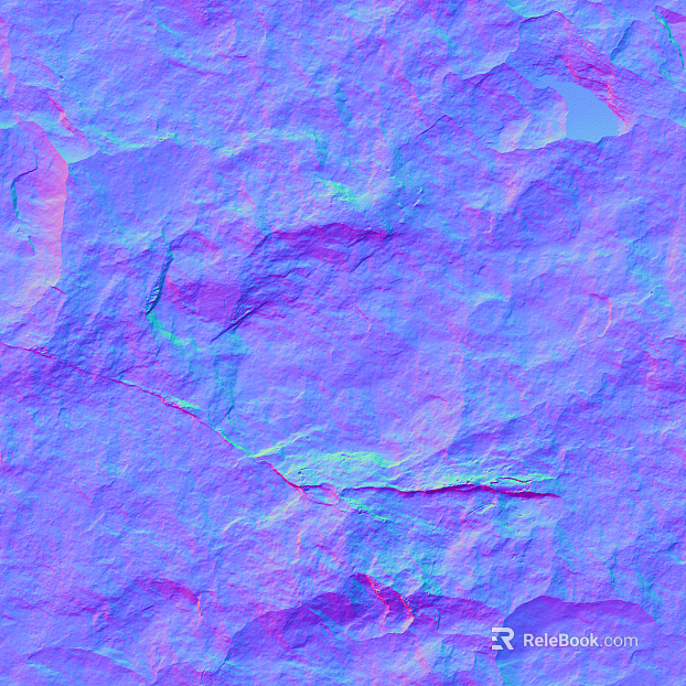 Rock Stone PU Stone Normal Bump texture