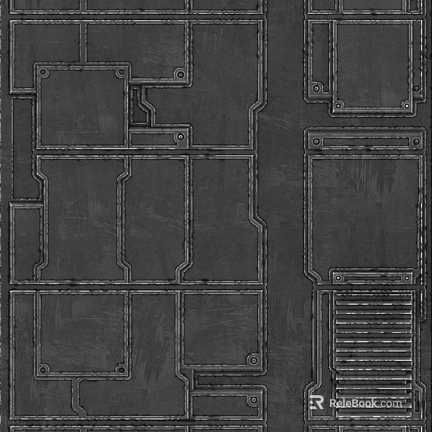 Industrial wind deep gray old metal machinery panel texture