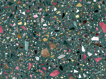 terrazzo green quartz stone 3d model