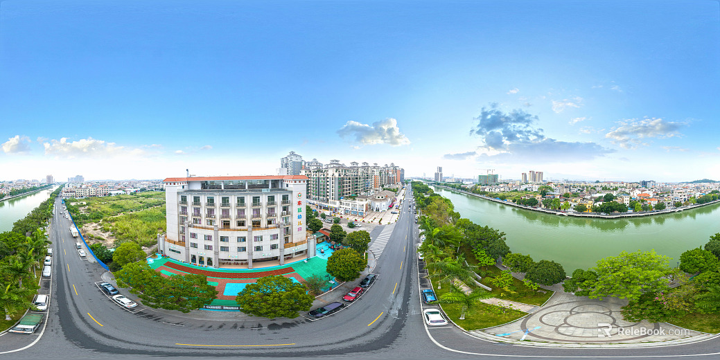 HDR urban ecological greening panorama texture