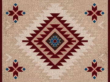 Ethnic Geometric Blanket American Indian Navajo Tribe Style texture (ID:ffach542885)