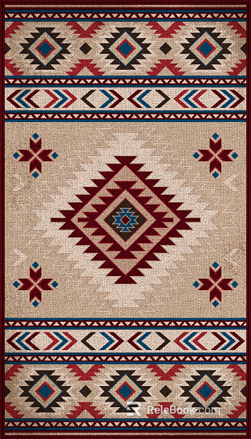 Ethnic Geometric Blanket American Indian Navajo Tribe Style texture