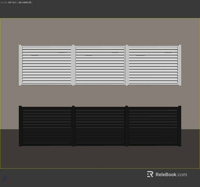 Black and white metal shutters outdoor fence texture