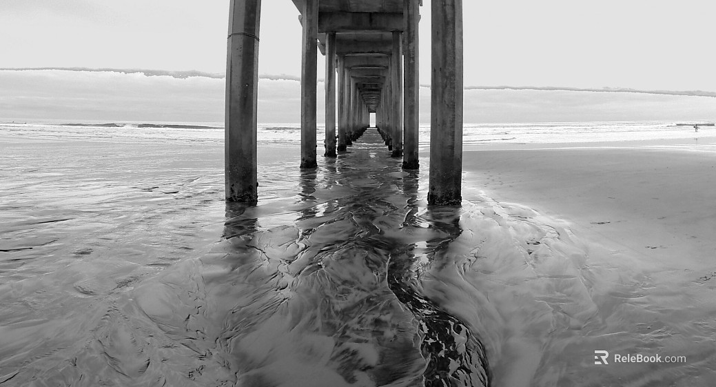 black and white painting texture