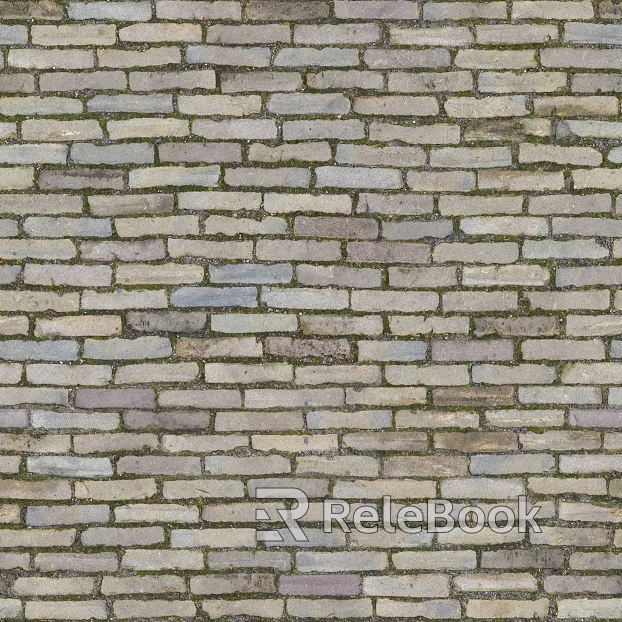 Brick pavement texture