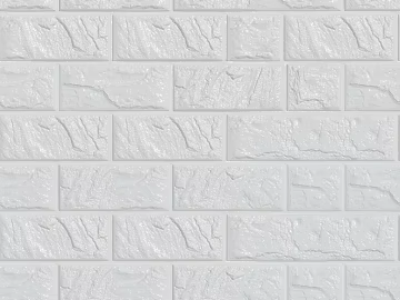 Brick wall white exterior wall stone seamless 3d model