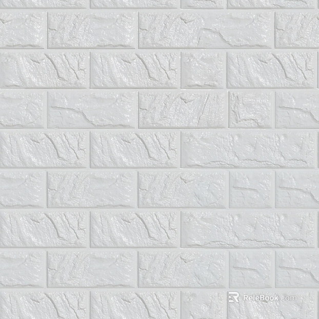 Brick wall white exterior wall stone seamless texture