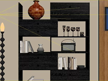 Deep black wood grain indoor cabinet board texture (ID:ffaeh695524)