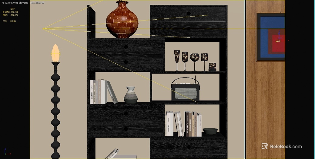 Deep black wood grain indoor cabinet board texture
