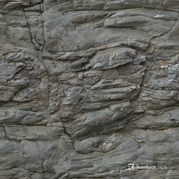 Green gray rock outdoor wall texture