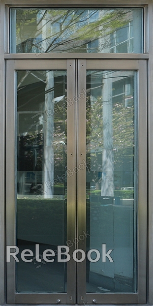 Glass door texture