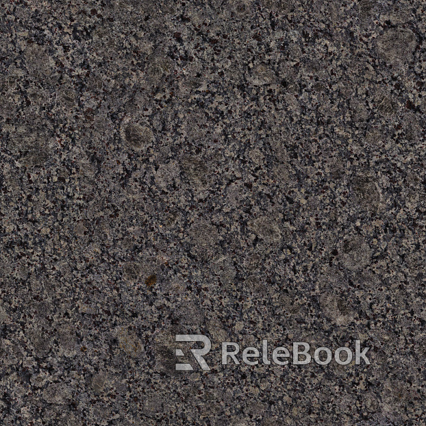 A close-up texture shot of granite, showcasing its characteristic flecks of white, grey, and black in a rugged, natural pattern. The stone's polished surface reflects light, highlighting its depth and complexity.