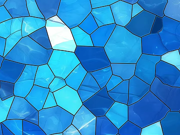 Light Luxury Blue Geometric Stained Pattern Glass texture (ID:ffach417220)