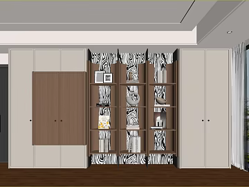 Modern Style Zebra Pattern Wooden Cabinet Living Room Storage Cabinet texture (ID:ffaeh266664)