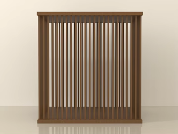 Dark brown wood grille indoor partition texture (ID:ffaeh201534)