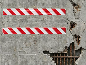 Industrial wind gray red warning cement wall surface texture (ID:ffaeh981056)